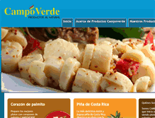 Tablet Screenshot of productoscampoverde.com